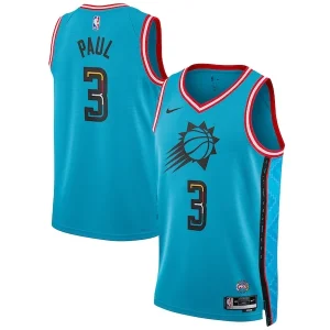 Incantevole Bellissimo Chris Paul Phoenix Suns Nike Unisex 2022/23 Swingman Jersey City Edition Turquoise per i Fan Veri