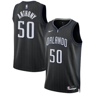 Incantevole Cole Anthony Orlando Magic Nike Unisex 2022/23 Swingman Jersey City Edition Black per i Fan Veri