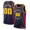 Trendy Golden State Warriors Nike Unisex 2024/25 Custom Swingman Jersey City Edition Navy per i Fan Veri