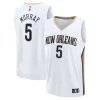 Resistente Dejounte Murray New Orleans Pelicans Fast Break Replica Player Jersey Association Edition White per i Fan Veri