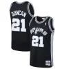 Lussuoso Attraente Tim Duncan San Antonio Spurs 1998/99 Hardwood Classics Swingman Jersey Black per i Fan Veri