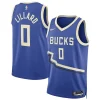 Fascinante Bellissimo Sofisticato Damian Lillard Milwaukee Bucks Nike Unisex 2024/25 Swingman Player Jersey City Edition Royal per i Fan Veri