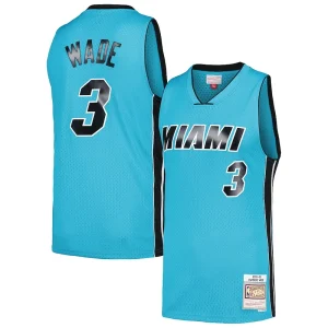 Bellissimo Fantastico Dwyane Wade Miami Heat Hardwood Classics 2005/06 Tropical Swingman Jersey Blue per i Fan Veri