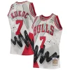 Carino Toni Kukoc Chicago Bulls Hardwood Classics 1995/96 Hyper Hoops Swingman Jersey White per i Fan Veri