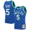 Classico Jason Kidd Dallas Mavericks 1994/95 Hardwood Classics Swingman Jersey Blue per i Fan Veri