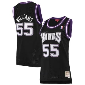 Prestigioso Trendy Fascinante Jason Williams Sacramento Kings Women's 2000/01 Hardwood Classics Swingman Jersey Black per i Fan Veri