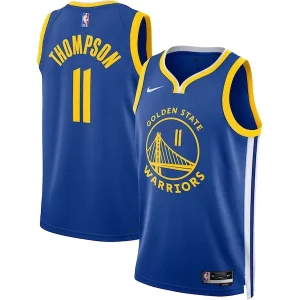 Moderno Klay Thompson Golden State Warriors Nike Unisex Swingman Jersey Icon Edition Royal/White per i Fan Veri