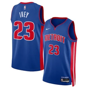 Raffinato Cool Jaden Ivey Detroit Pistons Nike Unisex 2022 NBA Draft First Round Pick Swingman Jersey Icon Edition Blue per i Fan Veri