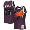 Accattivante Steve Nash Phoenix Suns 1996/97 Hardwood Classics Off Court Swingman Jersey Purple per i Fan Veri
