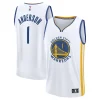 Moderno Kyle Anderson Golden State Warriors Fast Break Replica Player Jersey Association Edition White per i Fan Veri
