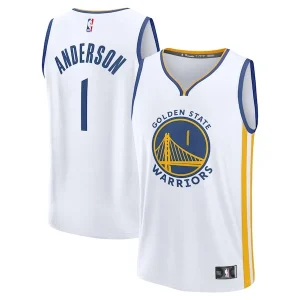 Moderno Kyle Anderson Golden State Warriors Fast Break Replica Player Jersey Association Edition White per i Fan Veri