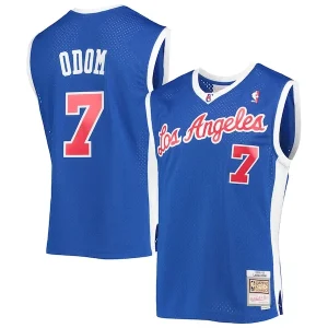 Trendy Lamar Odom LA Clippers 2001/02 Hardwood Classics Swingman Jersey Royal per i Fan Veri