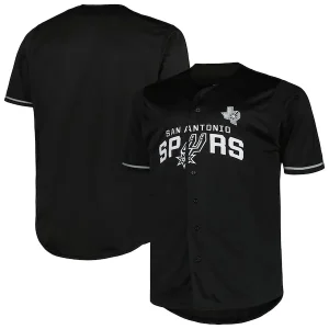 Eccezionale San Antonio Spurs Profile Big & Tall Pop Jersey Black per i Fan Veri