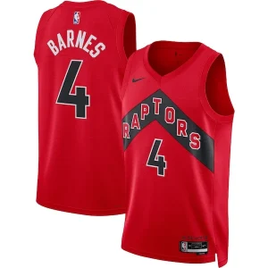 Prestigioso Comodo Carino Scottie Barnes Toronto Raptors Nike Unisex Swingman Jersey Icon Edition Red per i Fan Veri