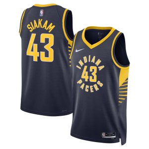 Eccezionale Gorgeous Pascal Siakam Indiana Pacers Nike Unisex Swingman Jersey Icon Edition Navy per i Fan Veri