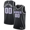 Meraviglioso Sacramento Kings Jordan Brand Swingman Custom Jersey Statement Edition Black per i Fan Veri