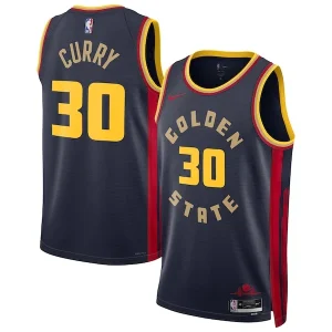 Fantastico Duraturo Raffinato Stephen Curry Golden State Warriors Nike Unisex 2024/25 Swingman Player Jersey City Edition Navy per i Fan Veri