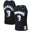 Resistente Stephon Marbury Minnesota Timberwolves 1997/98 Hardwood Classics Swingman Jersey Black per i Fan Veri