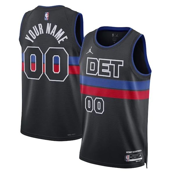 Elegante Duraturo Detroit Pistons Jordan Brand Unisex 2022/23 Swingman Custom Jersey Statement Edition Blue per i Fan Veri
