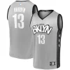 Sofisticato Prestigioso Attraente James Harden Brooklyn Nets Fast Break Replica Jersey Charcoal Statement Edition/White per i Fan Veri
