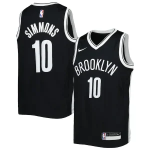 Accattivante Prestigioso Ben Simmons Brooklyn Nets Nike Youth Swingman Jersey Icon Edition Black per i Fan Veri