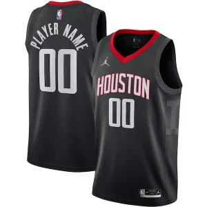 Meraviglioso Versatile Houston Rockets Jordan Brand Swingman Custom Jersey Statement Edition Black per i Fan Veri