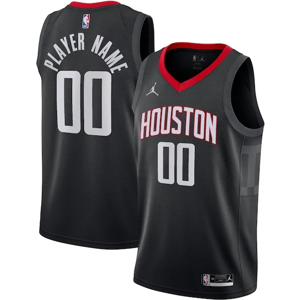 Meraviglioso Versatile Houston Rockets Jordan Brand Swingman Custom Jersey Statement Edition Black per i Fan Veri
