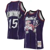 Raffinato Classico Vince Carter Toronto Raptors 1998/99 Hardwood Classics NBA 75th Anniversary Diamond Swingman Jersey Purple per i Fan Veri