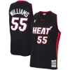 Trendy Carino Magnifico Jason Williams Miami Heat 2005/06 Hardwood Classics Swingman Jersey Black per i Fan Veri