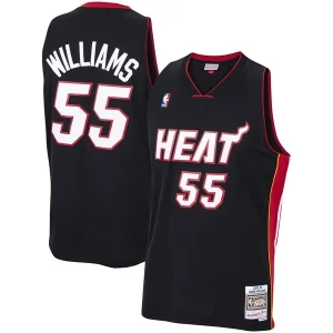 Trendy Carino Magnifico Jason Williams Miami Heat 2005/06 Hardwood Classics Swingman Jersey Black per i Fan Veri