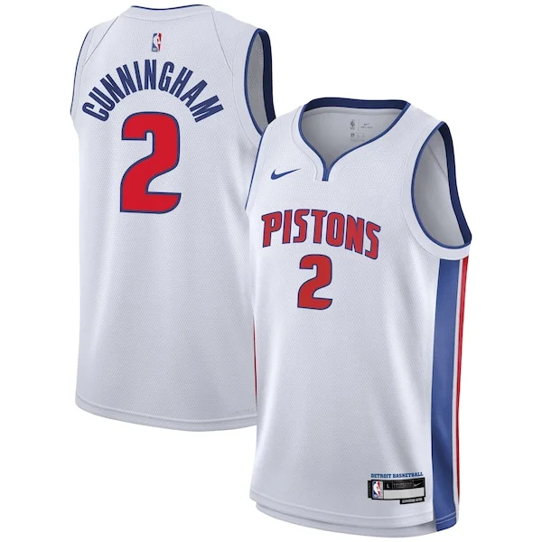 Carino Moderno Cade Cunningham Detroit Pistons Nike Youth Swingman Jersey Association Edition White per i Fan Veri