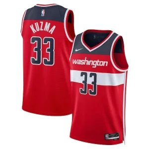 Trendy Sofisticato Kyle Kuzma Washington Wizards Nike Unisex Swingman Jersey Icon Edition Red per i Fan Veri