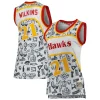 Attraente Cool Versatile Dominique Wilkins Atlanta Hawks Women's 1986 Doodle Swingman Jersey White per i Fan Veri