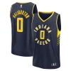 Magnifico Trendy Ottimo Tyrese Haliburton Indiana Pacers Youth Fast Break Replica Player Jersey Icon Edition Navy per i Fan Veri