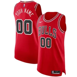 Prestigioso Chicago Bulls Nike Authentic Custom Jersey Red Icon Edition per i Fan Veri