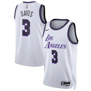 Incantevole Lussuoso Anthony Davis Los Angeles Lakers Nike Unisex 2022/23 Swingman Jersey City Edition White per i Fan Veri