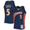 Attraente Bellissimo Resistente Baron Davis Golden State Warriors 2006/07 Hardwood Classics NBA 75th Anniversary Diamond Swingman Jersey Royal per i Fan Veri