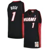 Gorgeous Chris Bosh Miami Heat 2012/13 Hardwood Classics Swingman Jersey Black per i Fan Veri