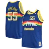 Elegante Attraente Dikembe Mutombo Denver Nuggets 1991/92 Big & Tall Hardwood Classics Swingman Jersey Royal per i Fan Veri