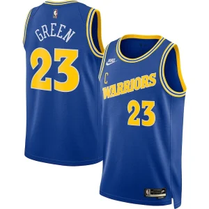 Resistente Moderno Trendy Draymond Green Golden State Warriors Nike Swingman Jersey Classic Edition Blue per i Fan Veri