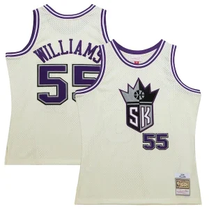 Comodo Fantastico Jason Williams Sacramento Kings Chainstitch Swingman Jersey Cream per i Fan Veri
