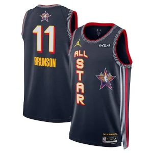 Pratico Jalen Brunson Nike Unisex 2025 NBA All Star Game Swingman Player Jersey Navy per i Fan Veri