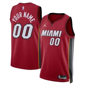 Gorgeous Eccezionale Miami Heat Jordan Brand Unisex 2022/23 Swingman Custom Jersey Statement Edition Red per i Fan Veri