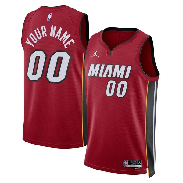 Gorgeous Eccezionale Miami Heat Jordan Brand Unisex 2022/23 Swingman Custom Jersey Statement Edition Red per i Fan Veri