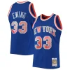 Sofisticato Versatile Bellissimo Patrick Ewing New York Knicks 1991/92 Hardwood Classics NBA 75th Anniversary Diamond Swingman Jersey Blue per i Fan Veri