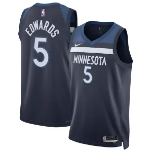 Eccezionale Anthony Edwards Minnesota Timberwolves Nike Unisex Swingman Jersey Icon Edition Navy per i Fan Veri