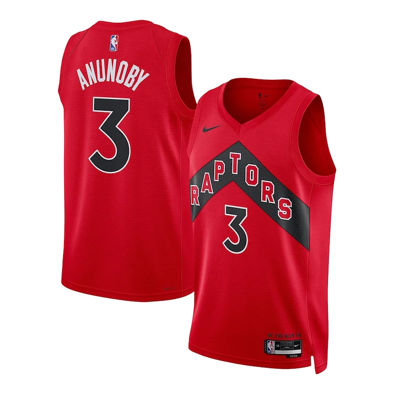 Fascinante Sofisticato OG Anunoby Toronto Raptors Nike Unisex Swingman Jersey Association Edition Red per i Fan Veri