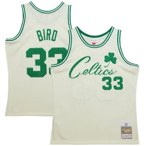 Eccezionale Meraviglioso Larry Bird Boston Celtics Chainstitch Swingman Jersey Cream per i Fan Veri