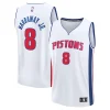 Robusto Tim Hardaway Jr. Detroit Pistons Fast Break Replica Player Jersey Association Edition White per i Fan Veri