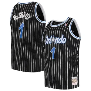 Splendido Accattivante Classico Tracy McGrady Orlando Magic 2003/04 Big & Tall Hardwood Classics Swingman Jersey Black/Blue per i Fan Veri